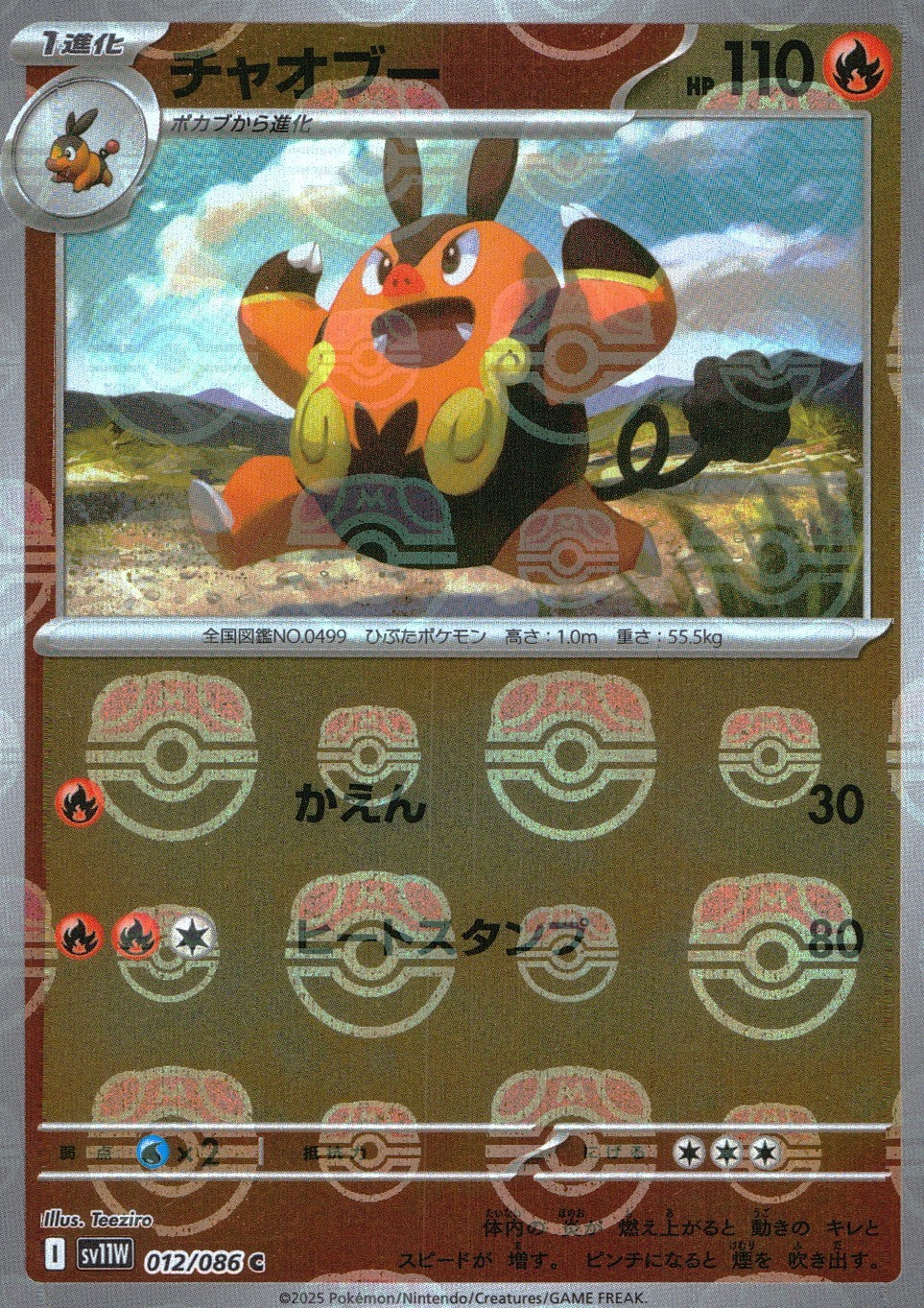 012/086/SV11W/BM1/C Mirror) Chaobu (Master Ball Pattern)