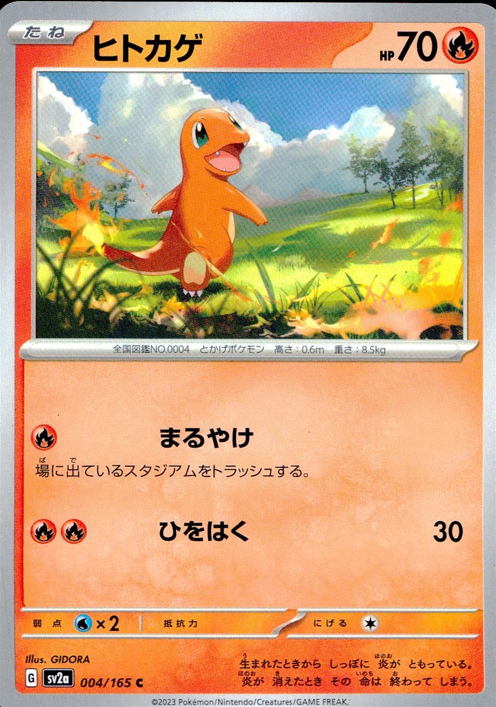 004/165/SV2A/B/C Charmander