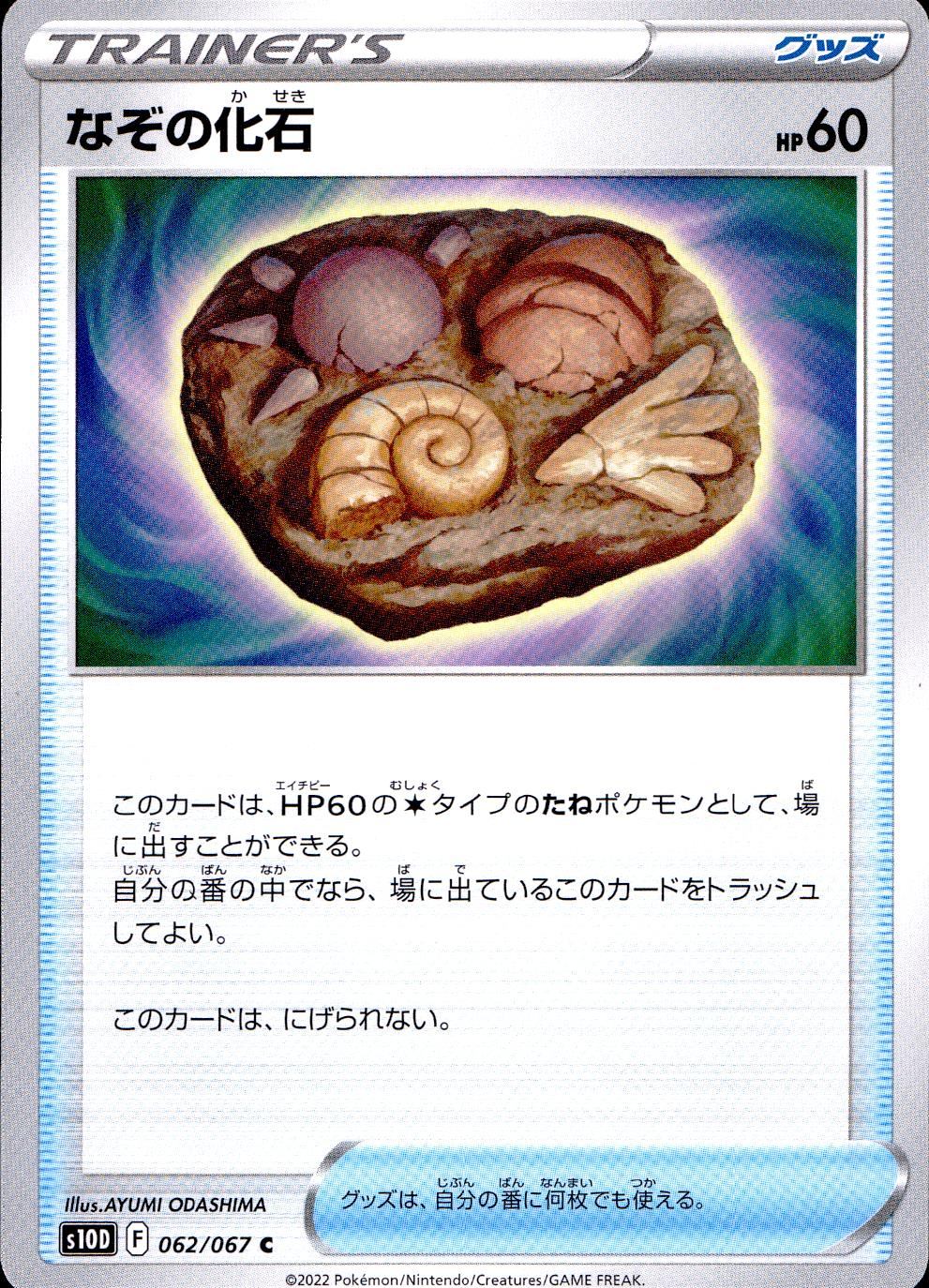 062/067/S10D/B/C なぞの化石