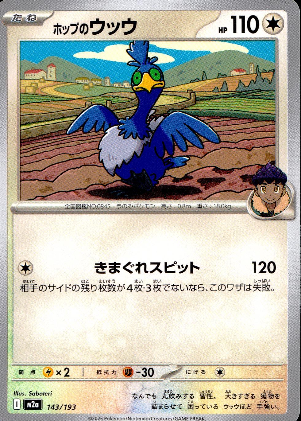 143/193/M2a ホップのウッウ