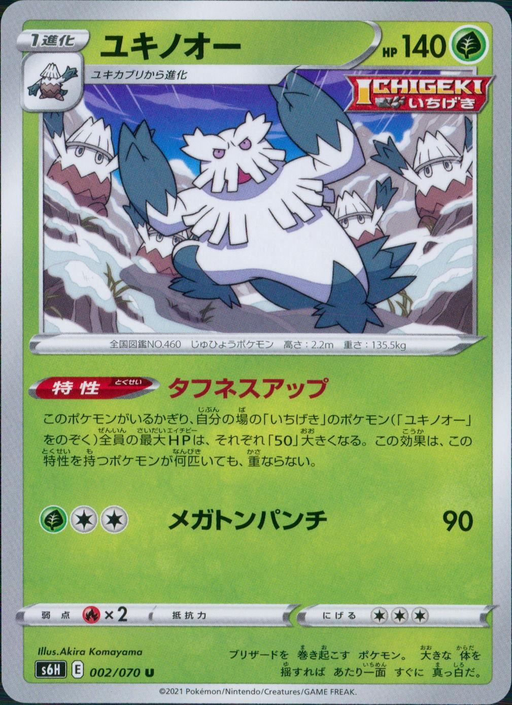 002/070/S6H/B/U ユキノオー