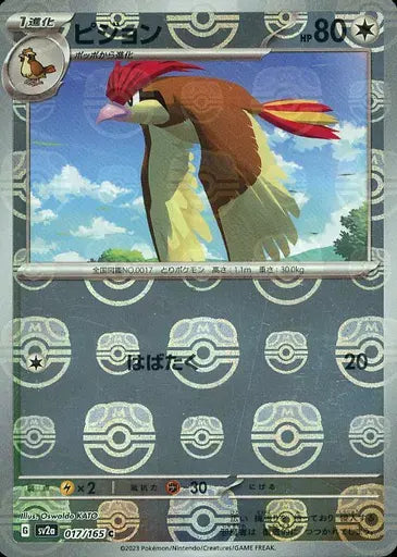 017/165/SV2A/BM2/C Mirror) Pigeon (Master Ball Pattern)