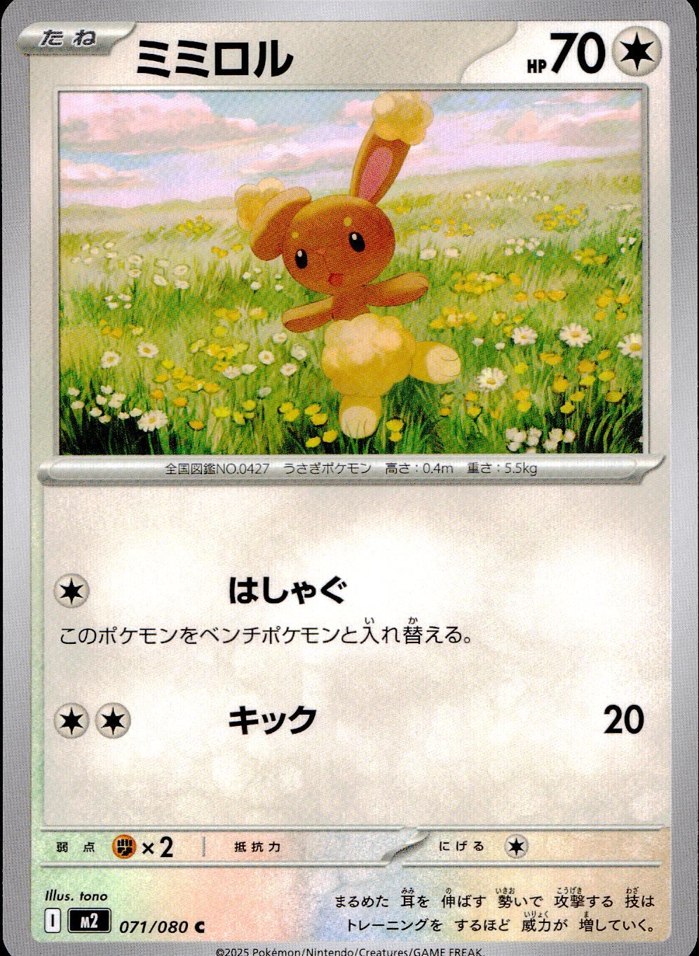 071/080/M2/B/C ミミロル