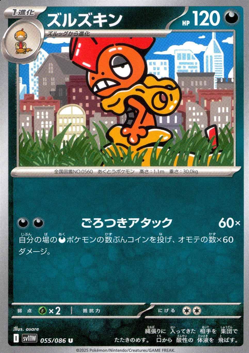 055/086/SV11W/B/U ズルズキン