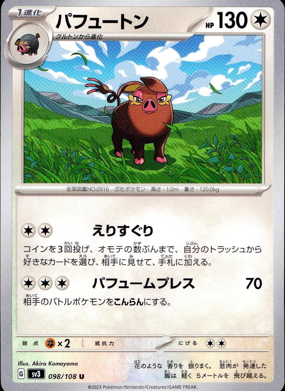 098/108/SV3/B/U パフュートン