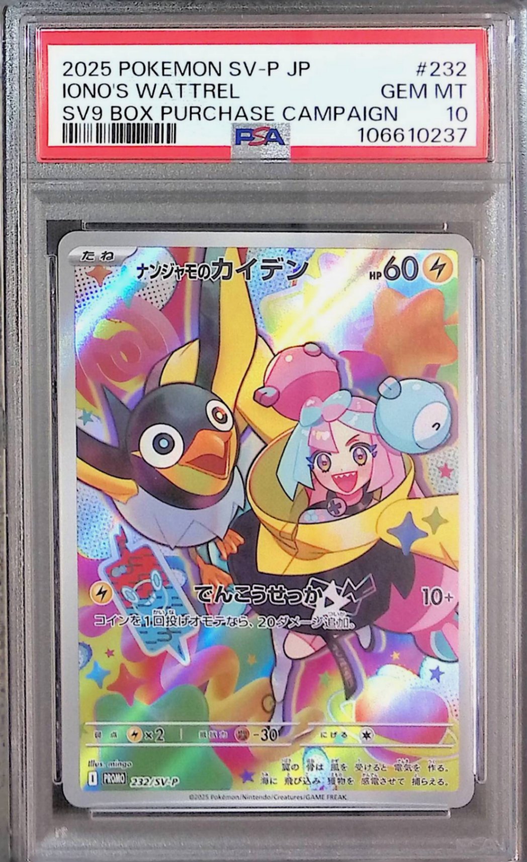 232/SV-P/PROMO Nanjamo's Kaiden PSA10 106610237