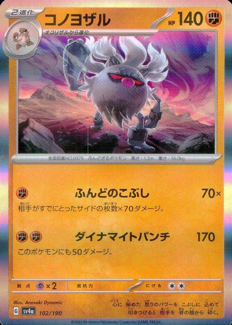 102/190/SV4A/B コノヨザル