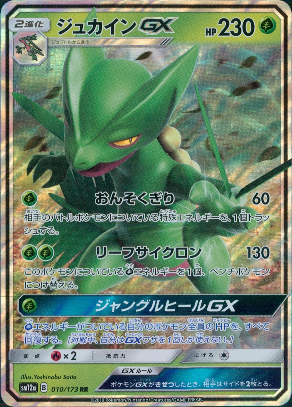 010/173/SM12A/B/RR ジュカインGX