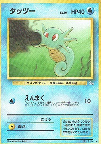【状態C】旧裏 No.116 タッツー Lv.19/HP40