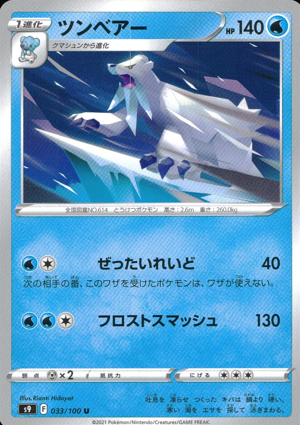 033/100/S9/B/U ツンベアー