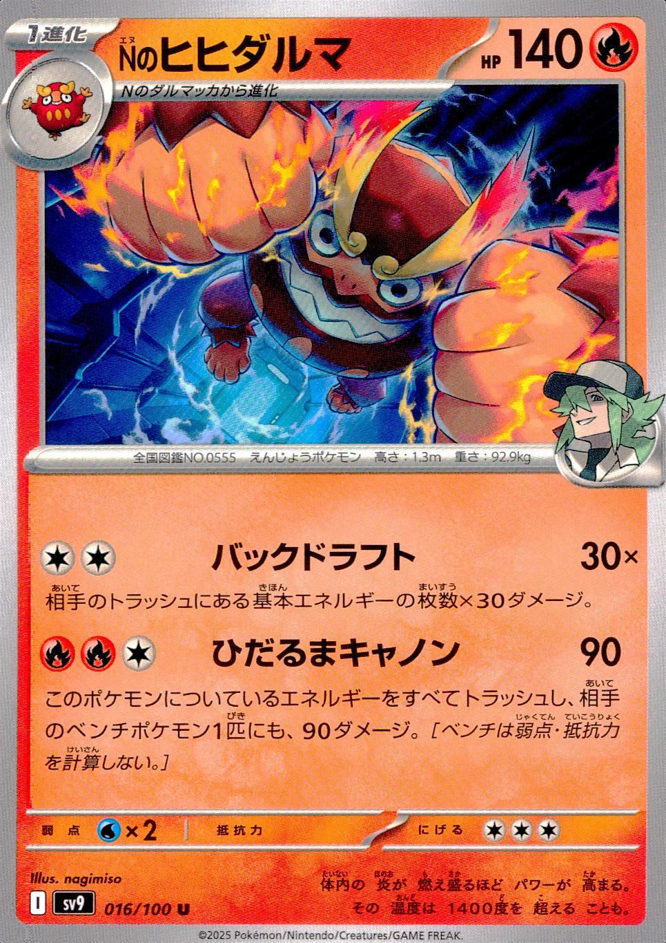 016/100/SV9/B/U Nのヒヒダルマ
