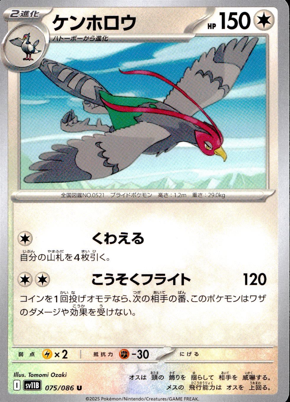 075/086/SV11B/B/U ケンホロウ