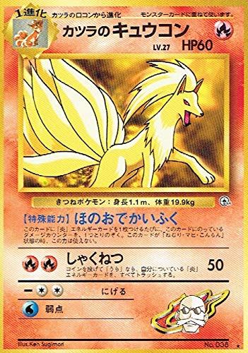 【状態C】No038 カツラのキュウコン Lv.27/HP60