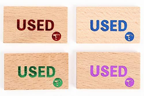 TOYGER USED wooden markers, pack of 4