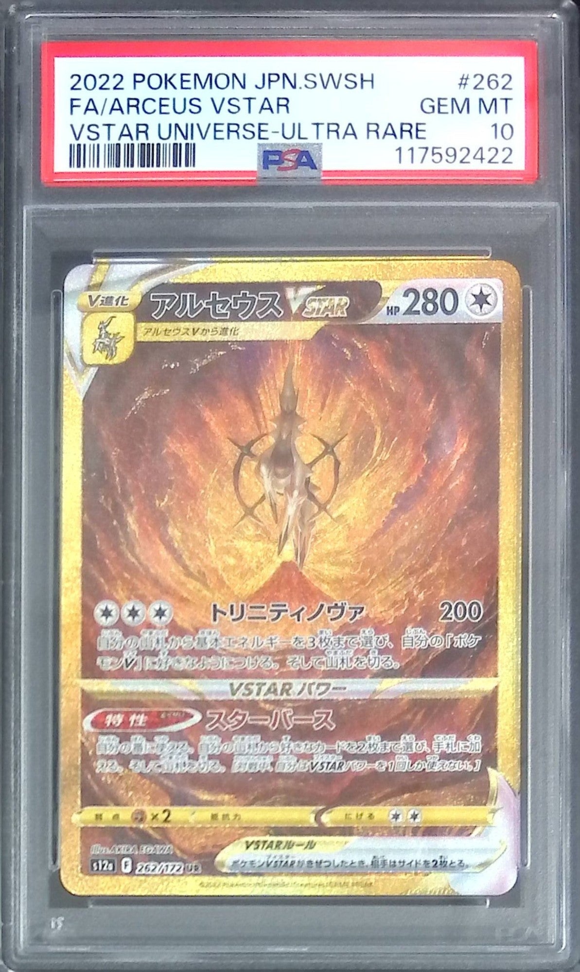 262/172/S12A/UR アルセウスVSTAR PSA10 117592422