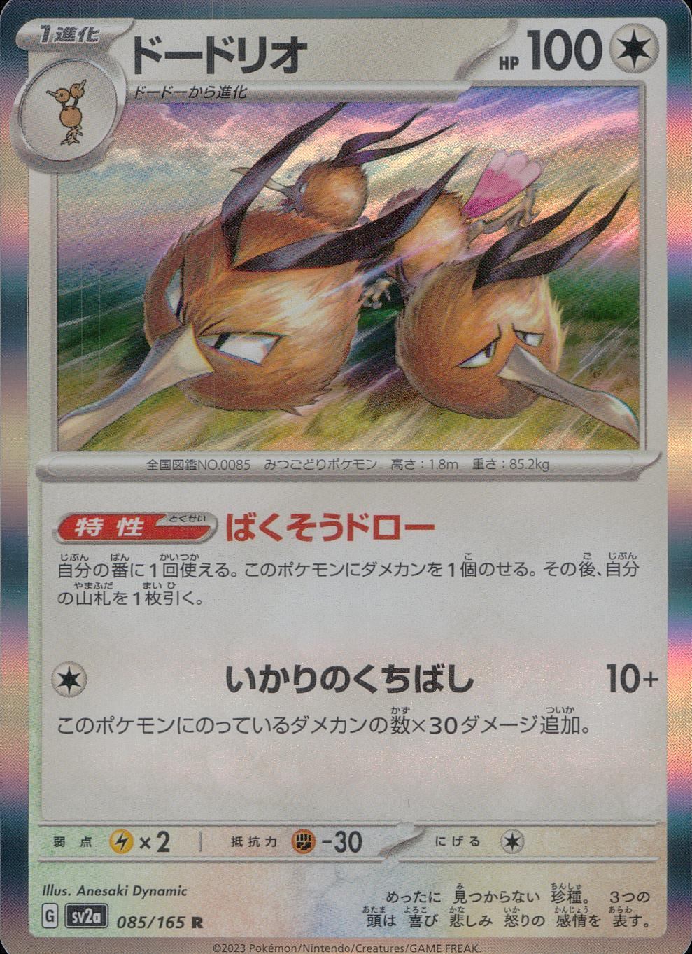 085/165/SV2A/B/R Dodrio