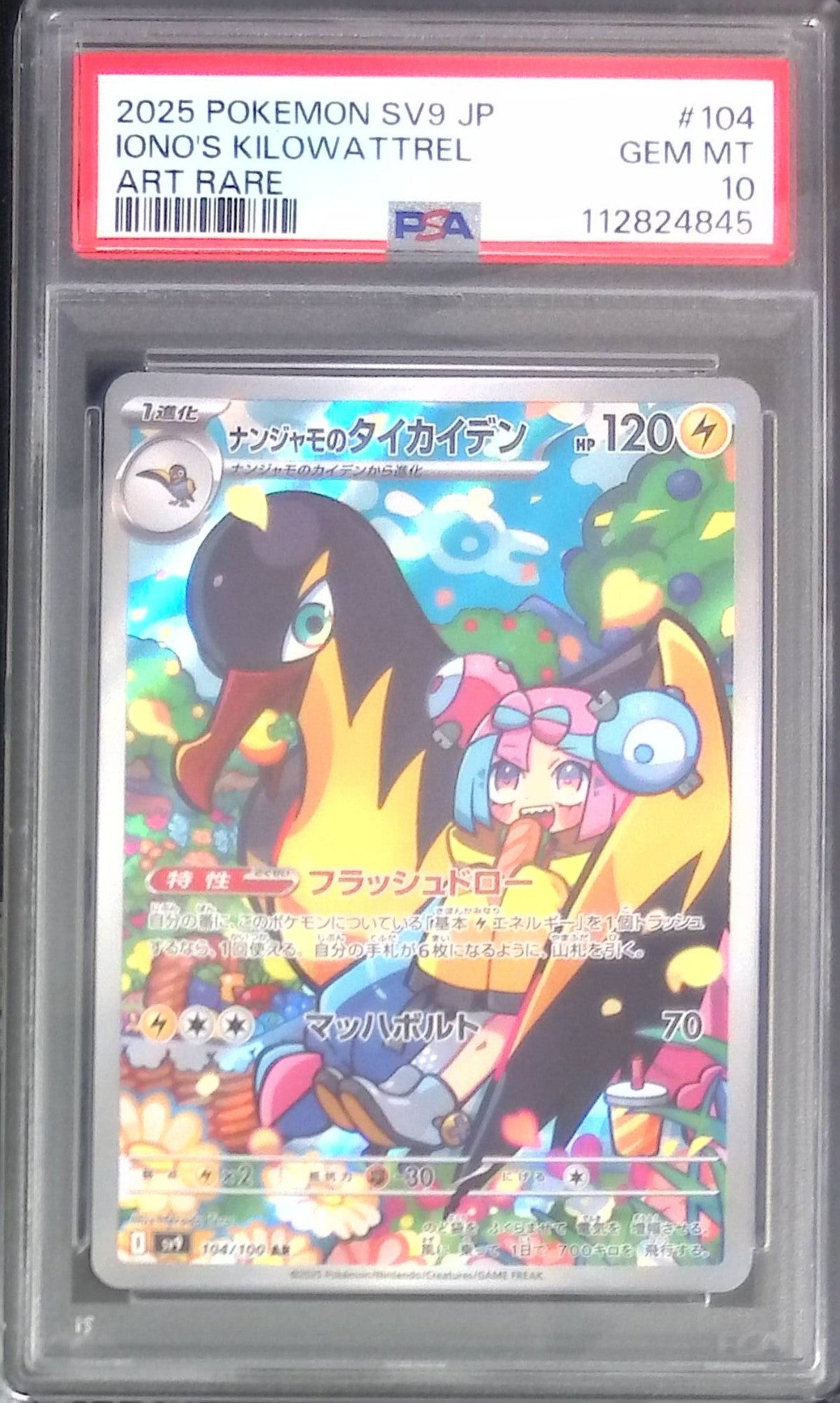 104/100/SV9/AR ナンジャモのタイカイデン PSA10 112824845