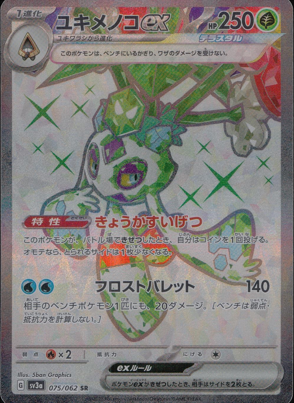 075/062/SV3A/B/SR ユキメノコex