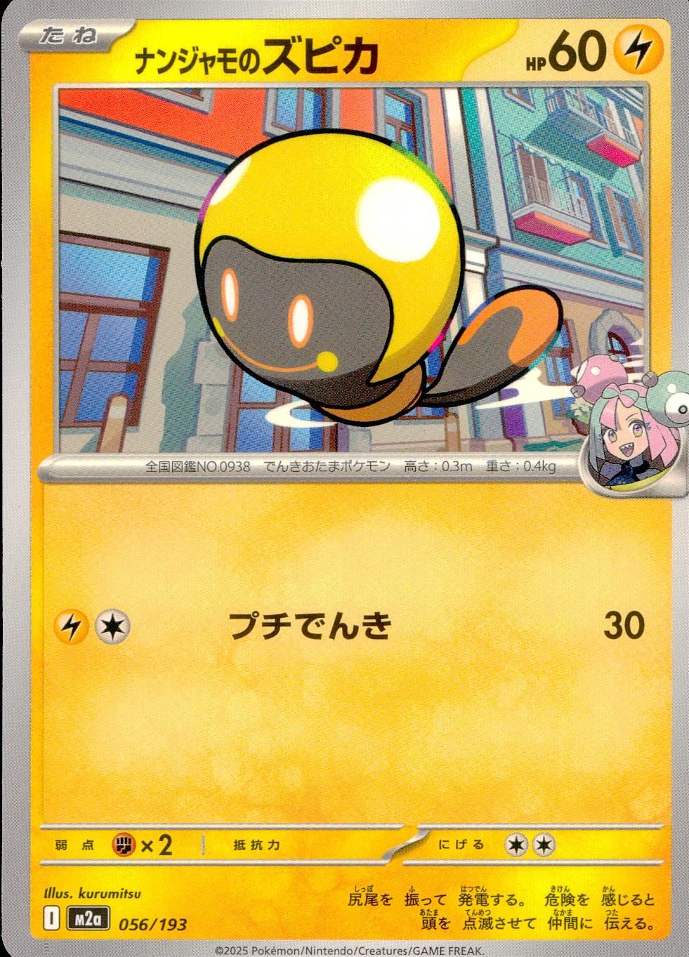 056/193/M2a ナンジャモのズピカ