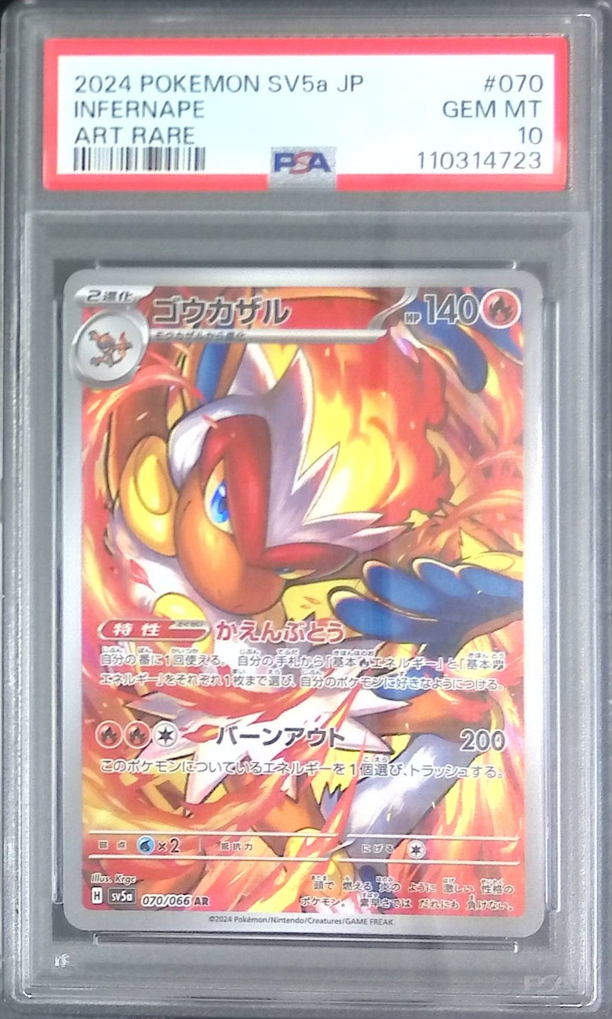 070/066/SV5A/AR ゴウカザル PSA10 110314723