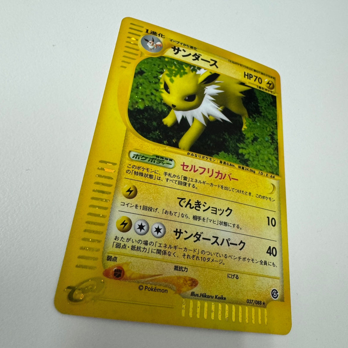 【状態B】 037/088 サンダース eカード アンリミ