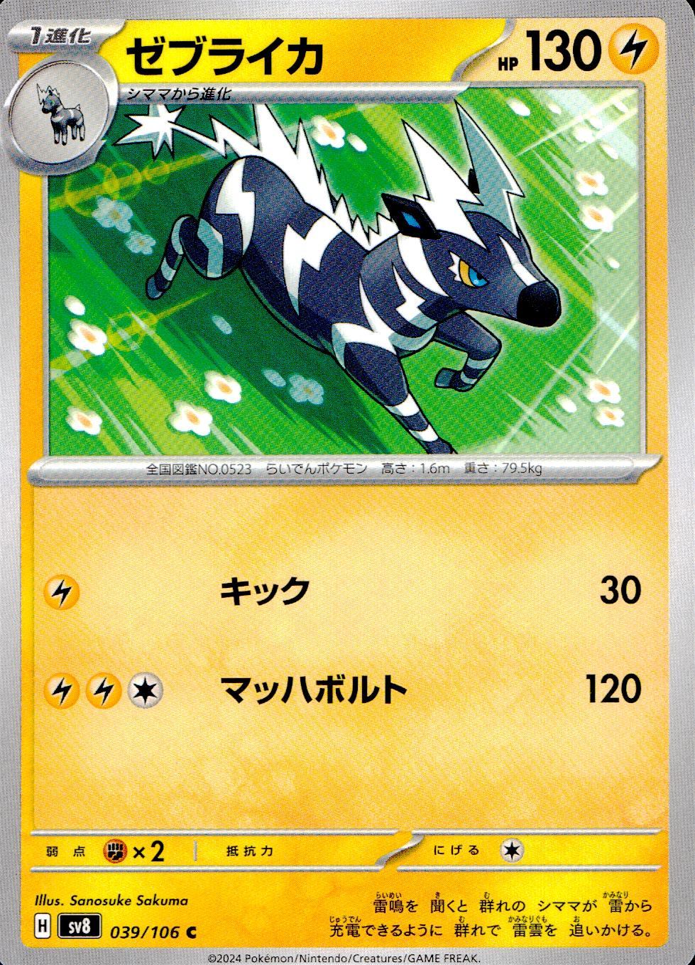 039/106/SV8/B/C Zebra Ica