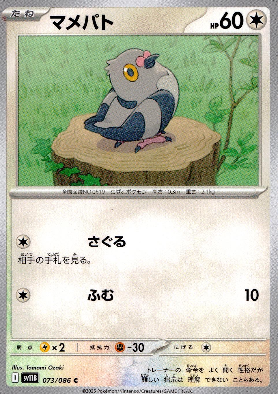 073/086/SV11B/B/C マメパト