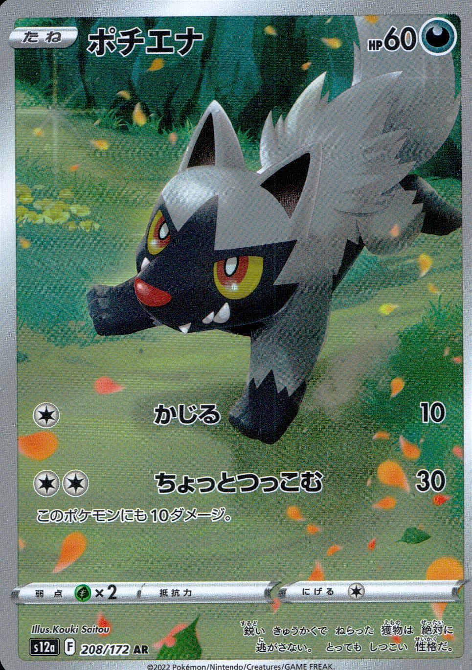 ポケモン ポチエナ ar 208 172 psa 10 PSA10 ポチエナ AR s12a 208/172 ポケカ ポケモン ポケモン