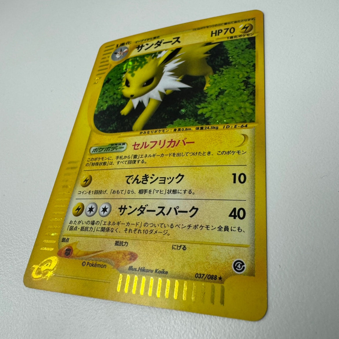 【状態B】 037/088 サンダース eカード アンリミ