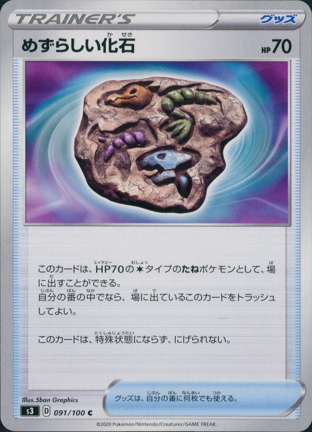 091/100/S3/B/C めずらしい化石