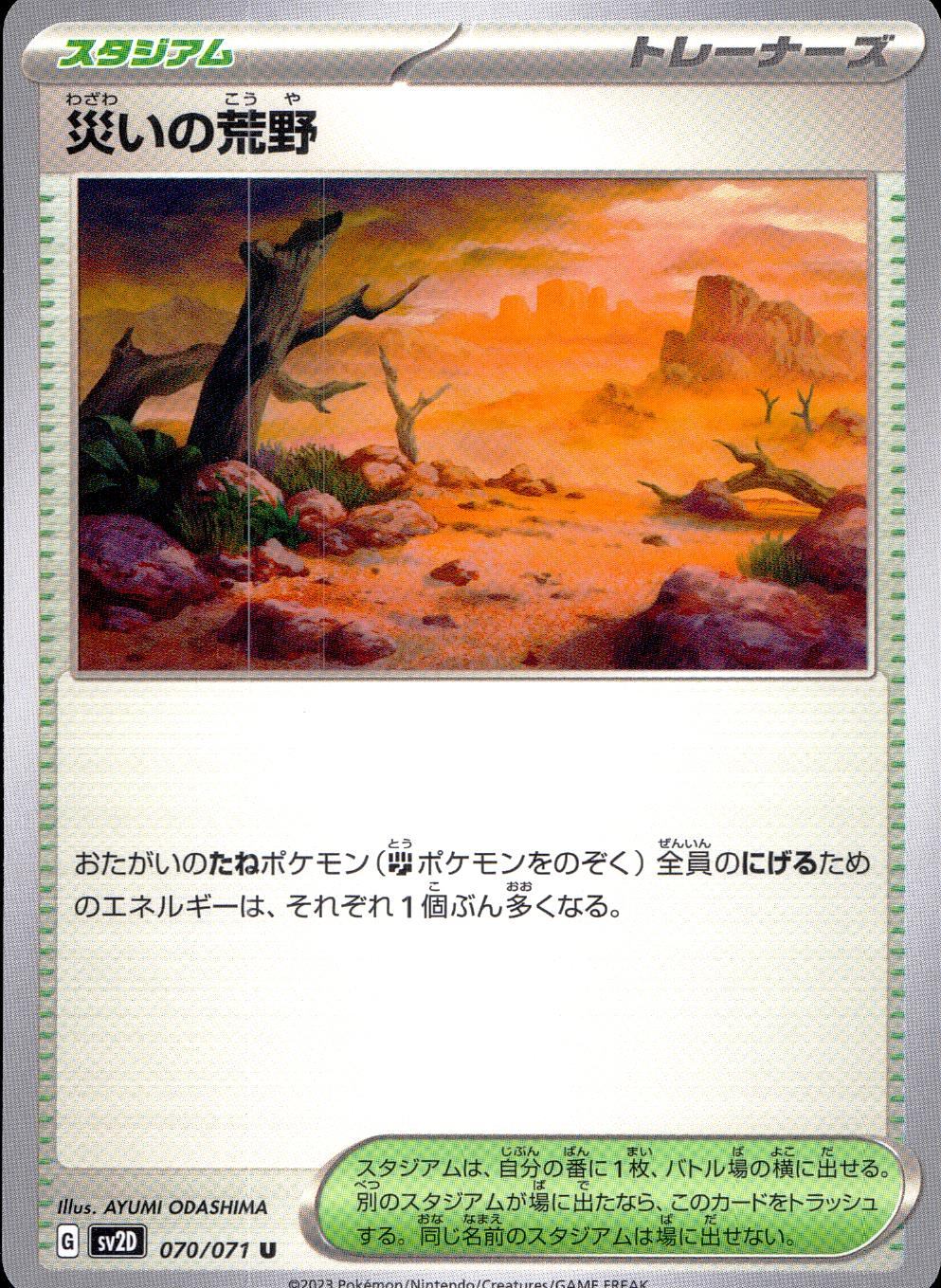 070/071/SV2D/B/U Disaster Wilderness