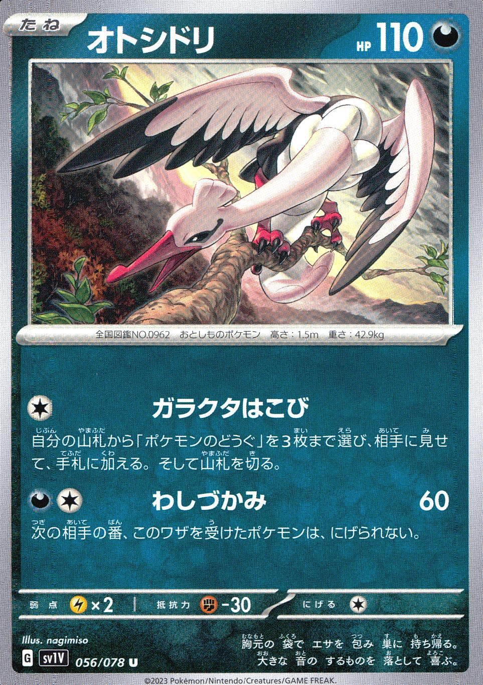 056/078/SV1V/B/U オトシドリ