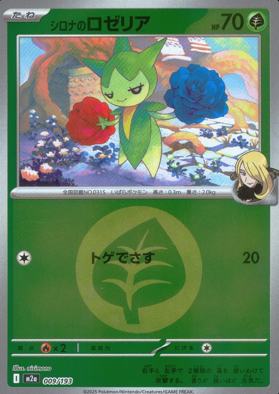 009/193/M2a/MB2 シロナのロゼリア(エネルギーミラー)